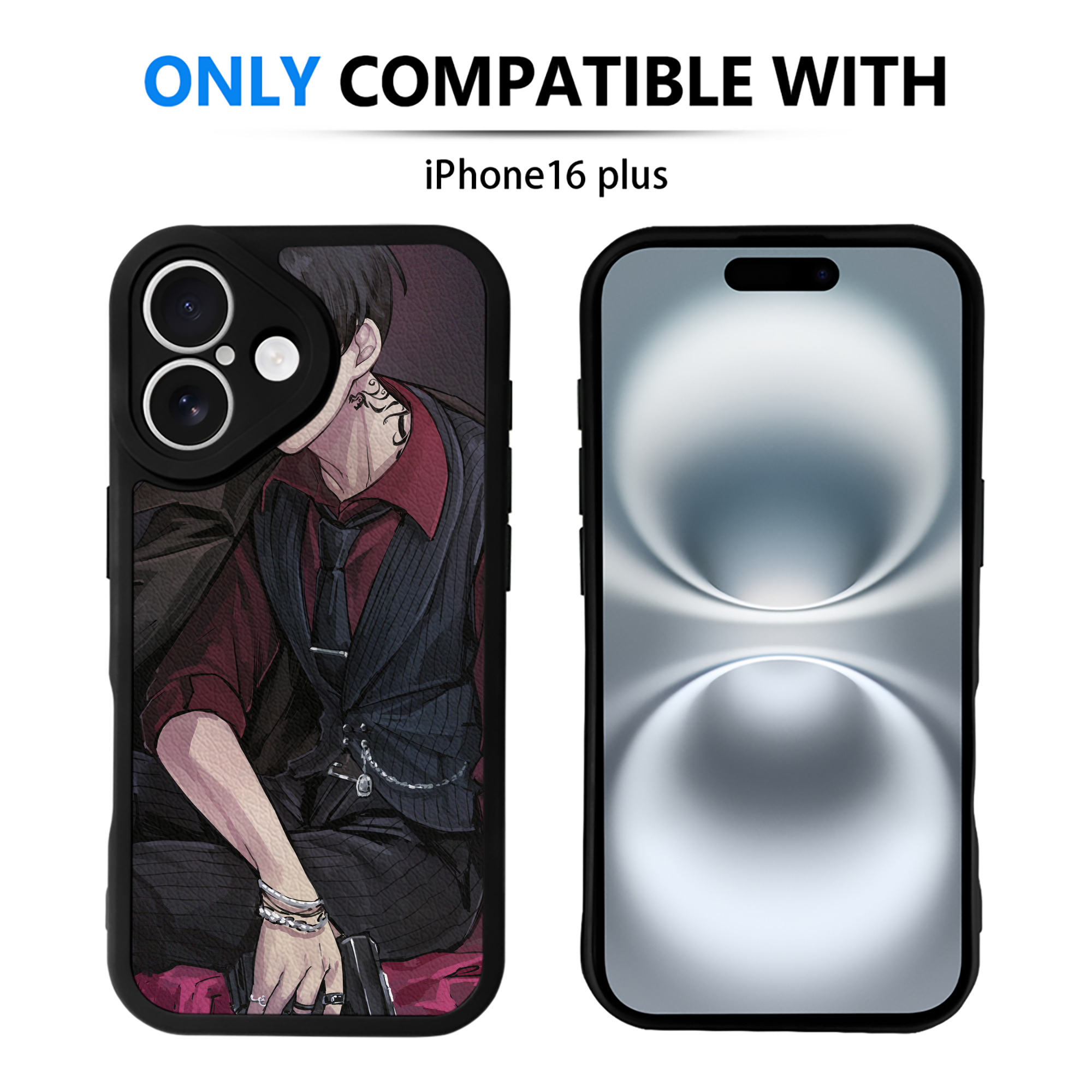 （画像用） 東京リベンジャーズ Tokyo Revengers 【iPhone 16シリーズ対応】シリコンスマホケース（レザー調） 材質：シリコン